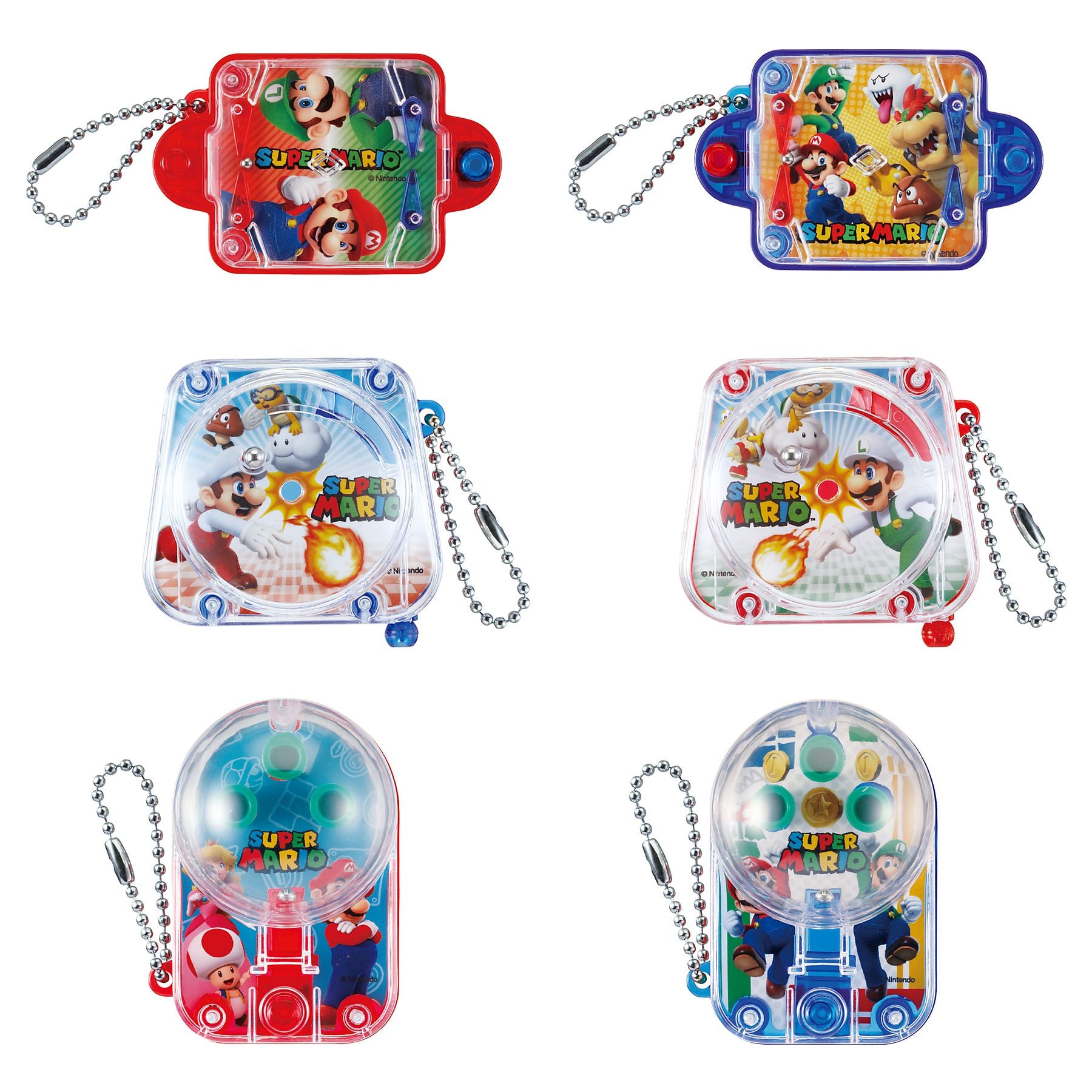 Super Mario BB Schlüsselanhänger Mini Spiel - Zufallsauswahl